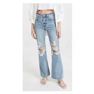 Pistola Stevie High Rise Flare Jeans Ruthless Distressed ripped size 29